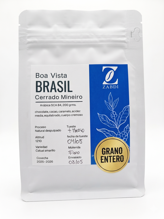 Cafe Arabica Brasil Boa vista Grano entero