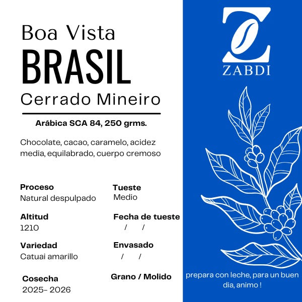 Cafe Arabica Brasil, Boa vista, 250grs.
